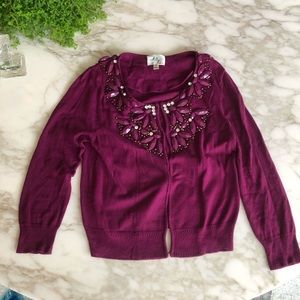 Milly of New York beaded cardigan